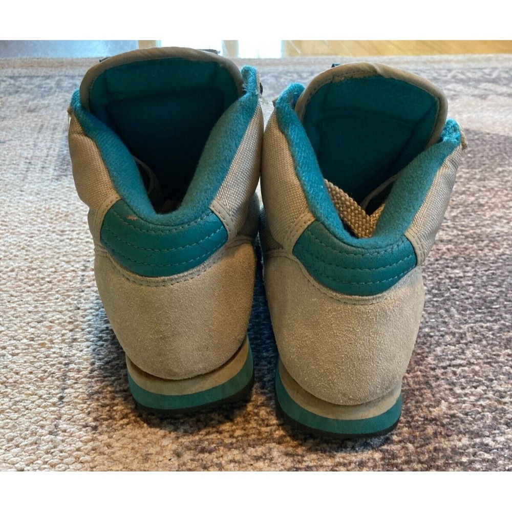 Vintage Merrell Women's Light Traveler Green Gray Leather Hiking‎ Boots Size 6.5 - Picture 7 of 10
